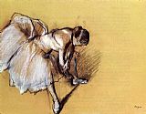 Dancer Adjusting Her Slipper by Edgar Degas